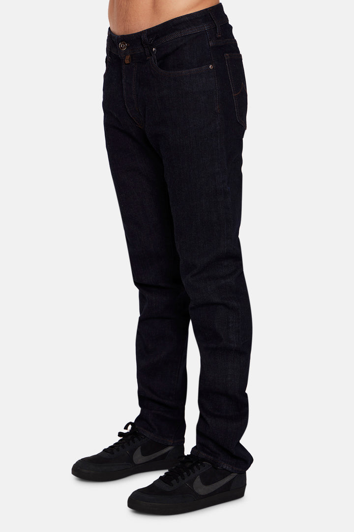 Bard 12oz Stretch Indigo Denim Dark Blue Rinse