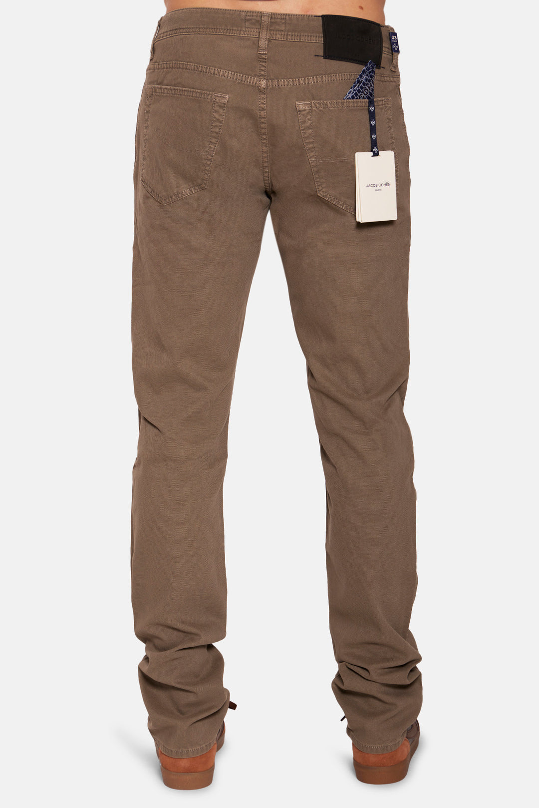 Bard Soft Pique Pant W/ Suede Patch Elephant Grey