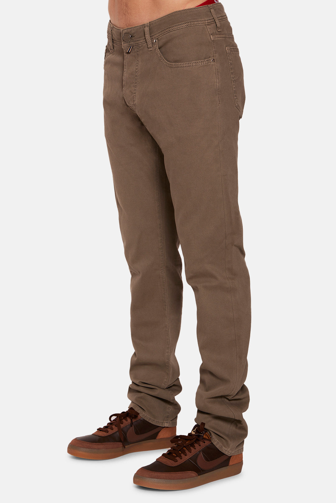 Bard Soft Pique Pant W/ Suede Patch Elephant Grey
