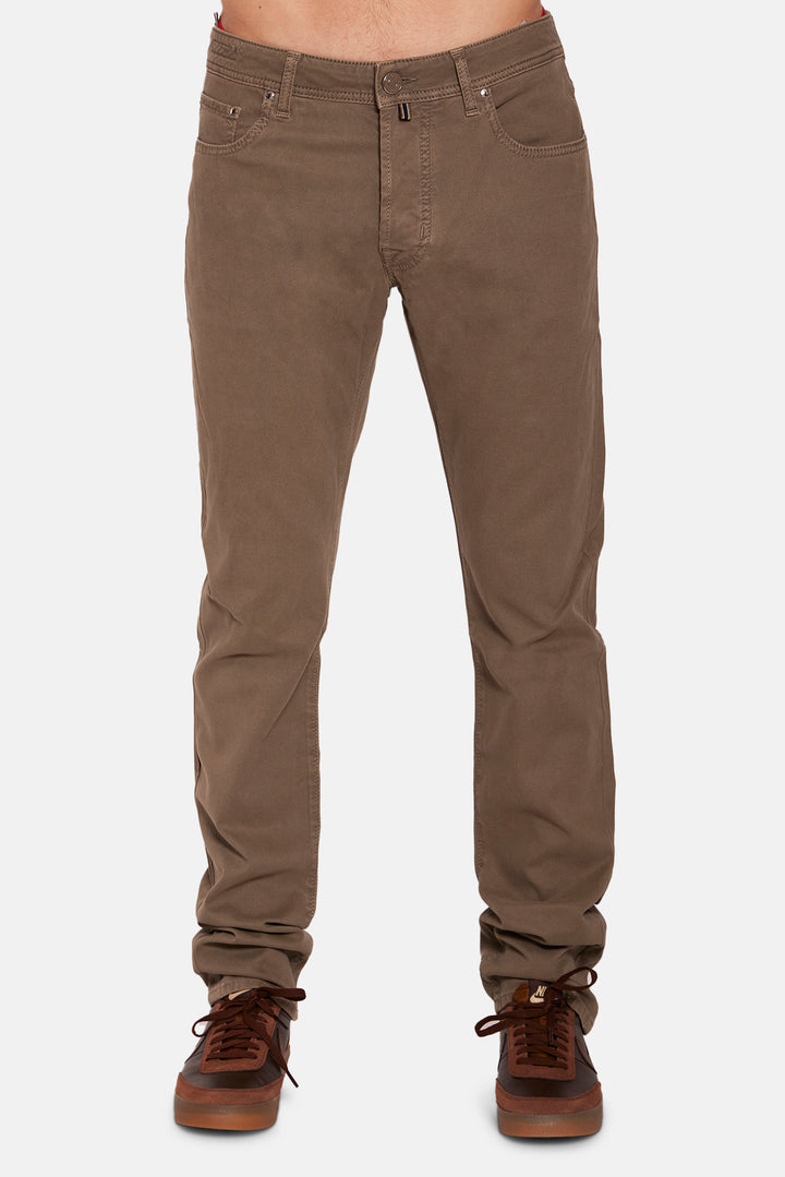 Bard Soft Pique Pant W/ Suede Patch Elephant Grey