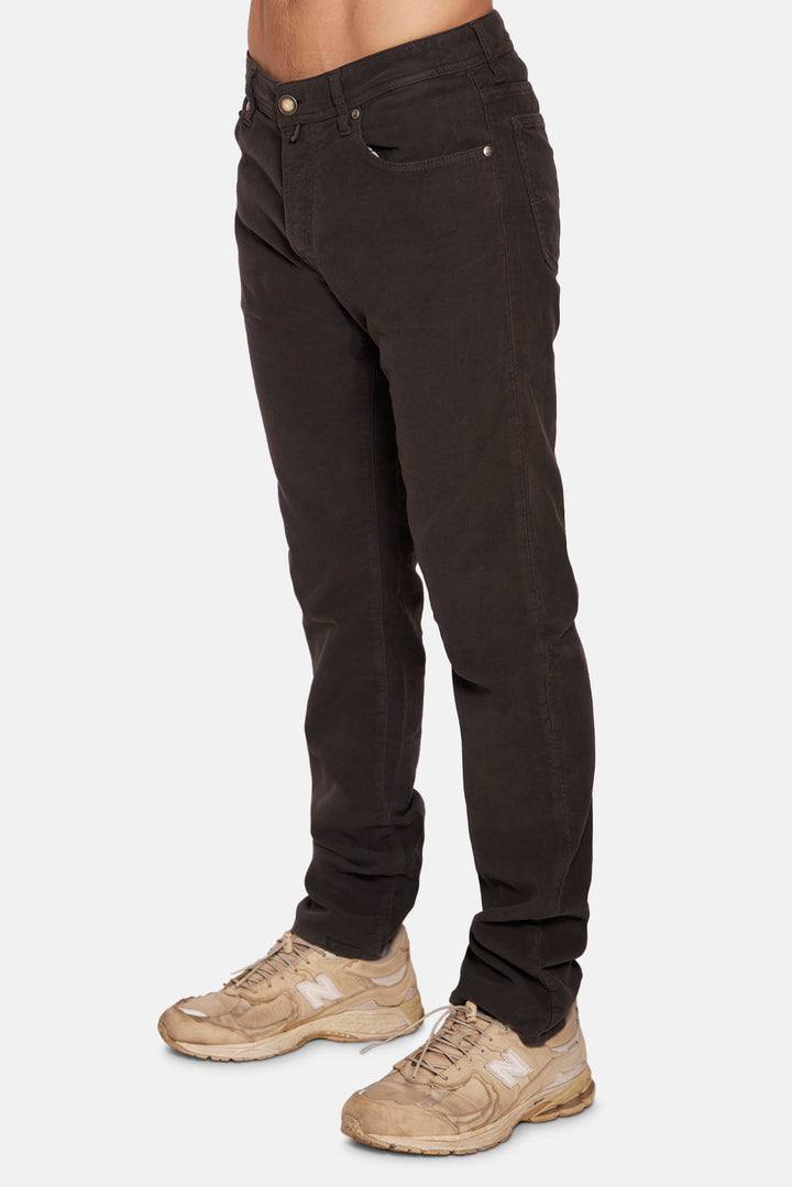 Bard Velvet Stretch Pant Gunmetal