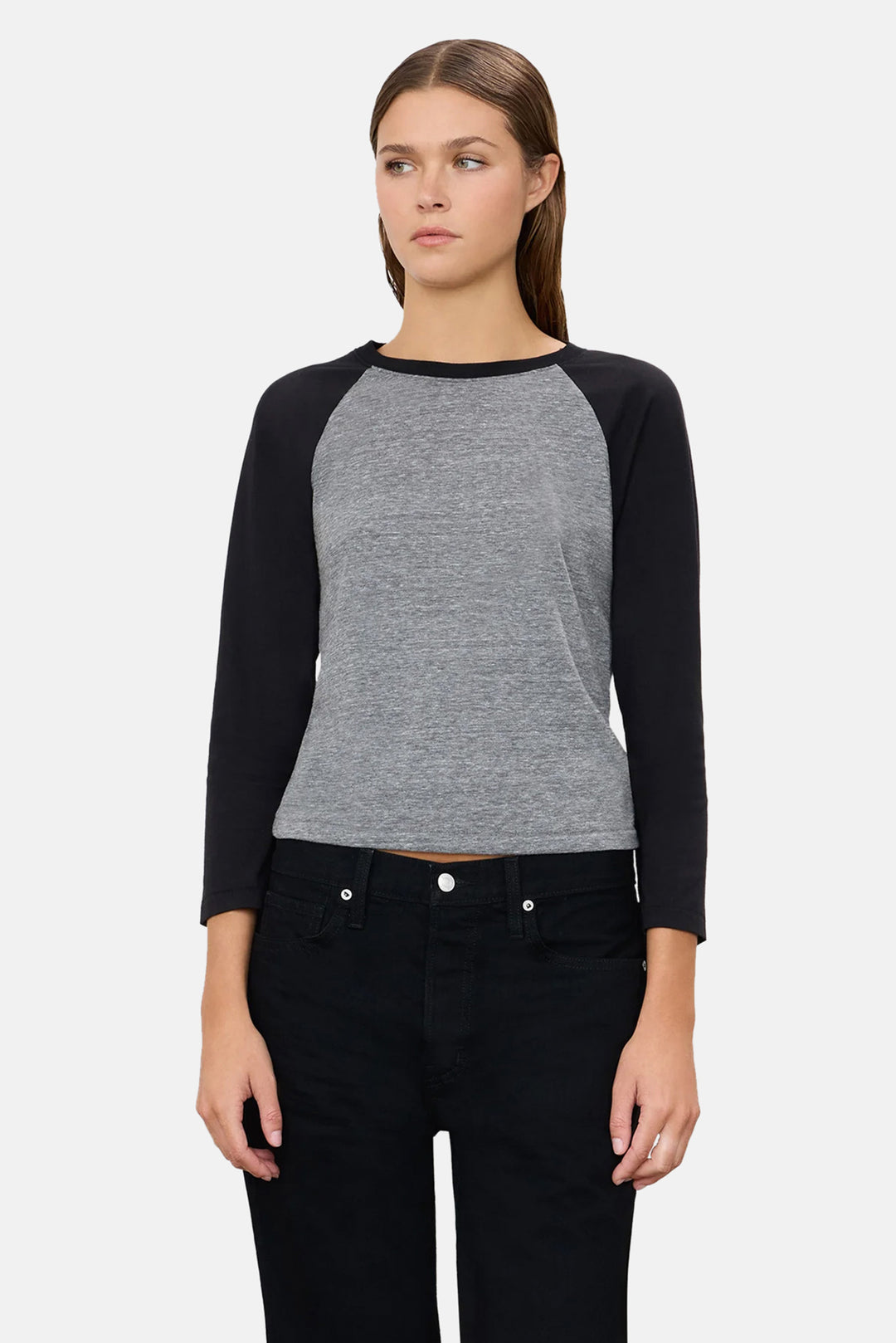 Baseball Tee Dark Grey/Black