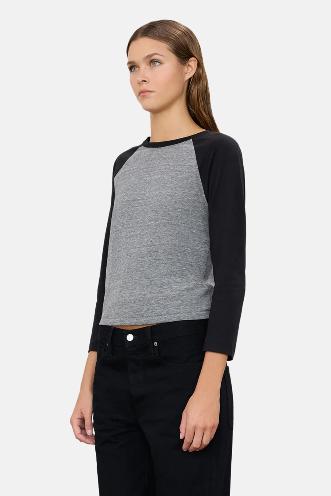 Baseball Tee Dark Grey/Black