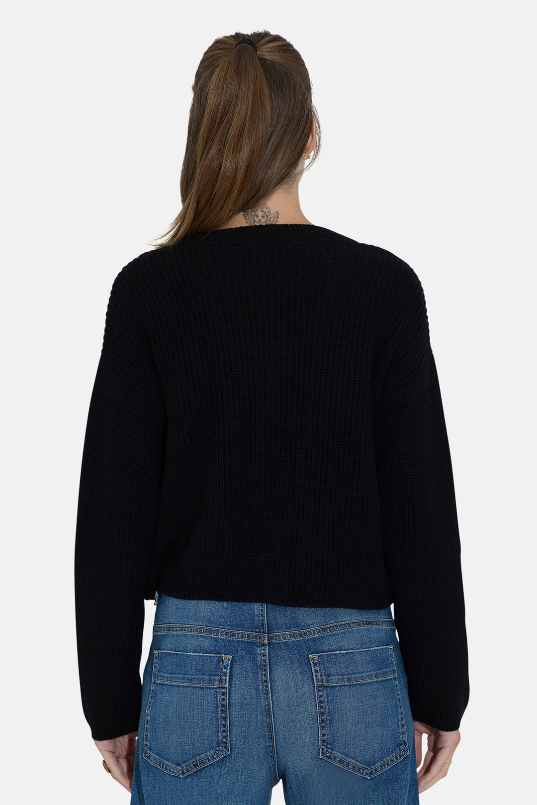 Beatrice Cotton Cardigan Black
