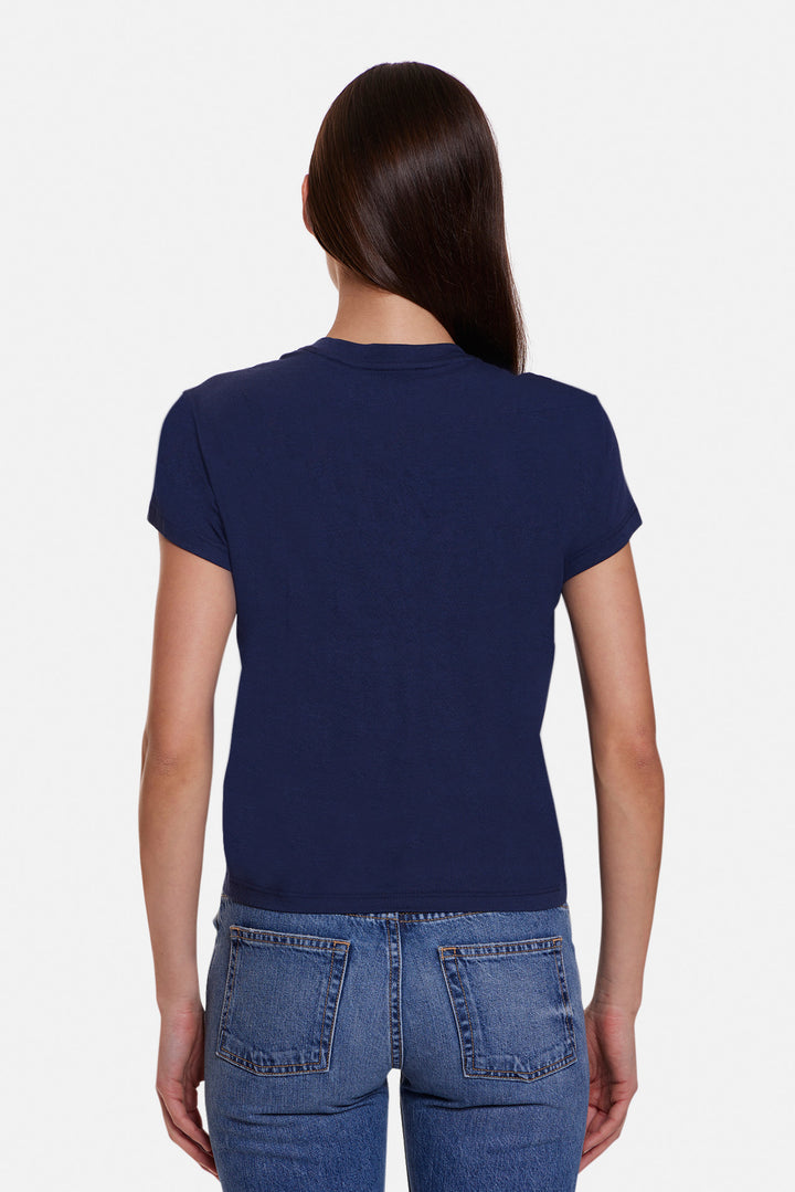Bebe Lux Tee Navy