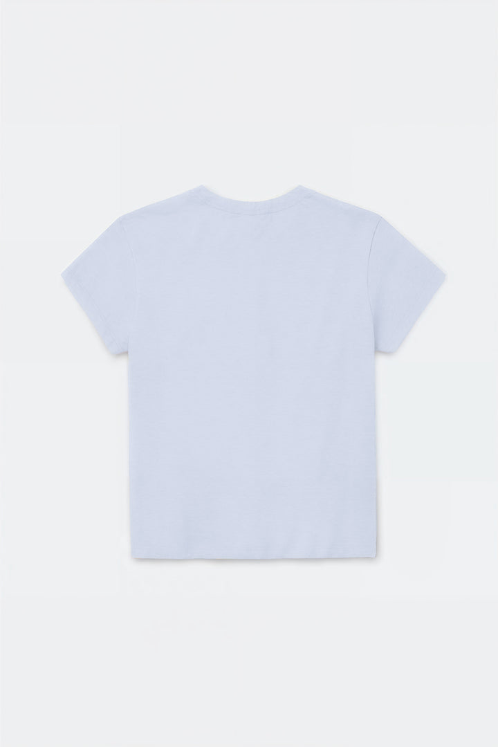 Bebe Lux Tee Ice Blue
