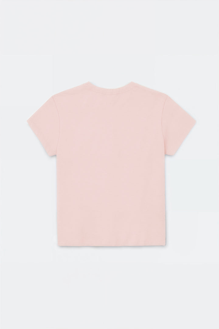 Bebe Lux Tee Light Pink