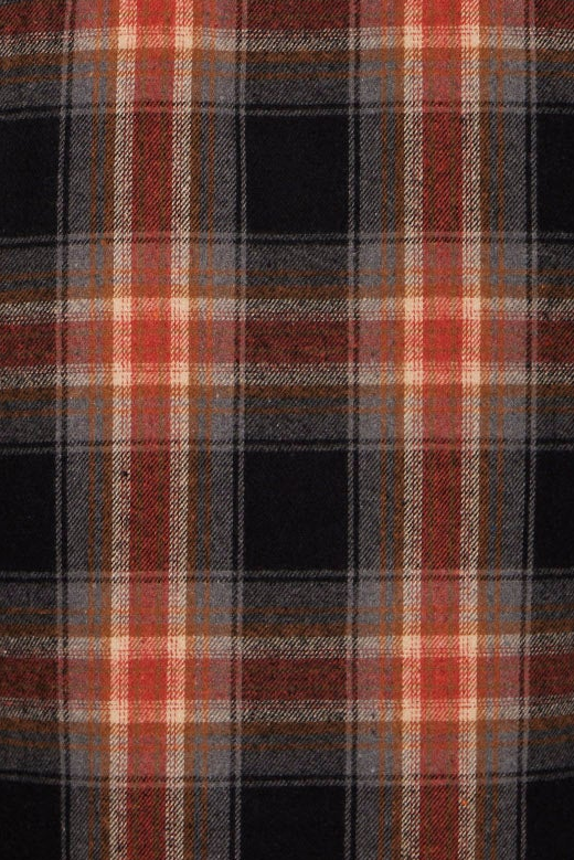 Benny Overshirt w/Quilted Lining Black/Brown Plaid
