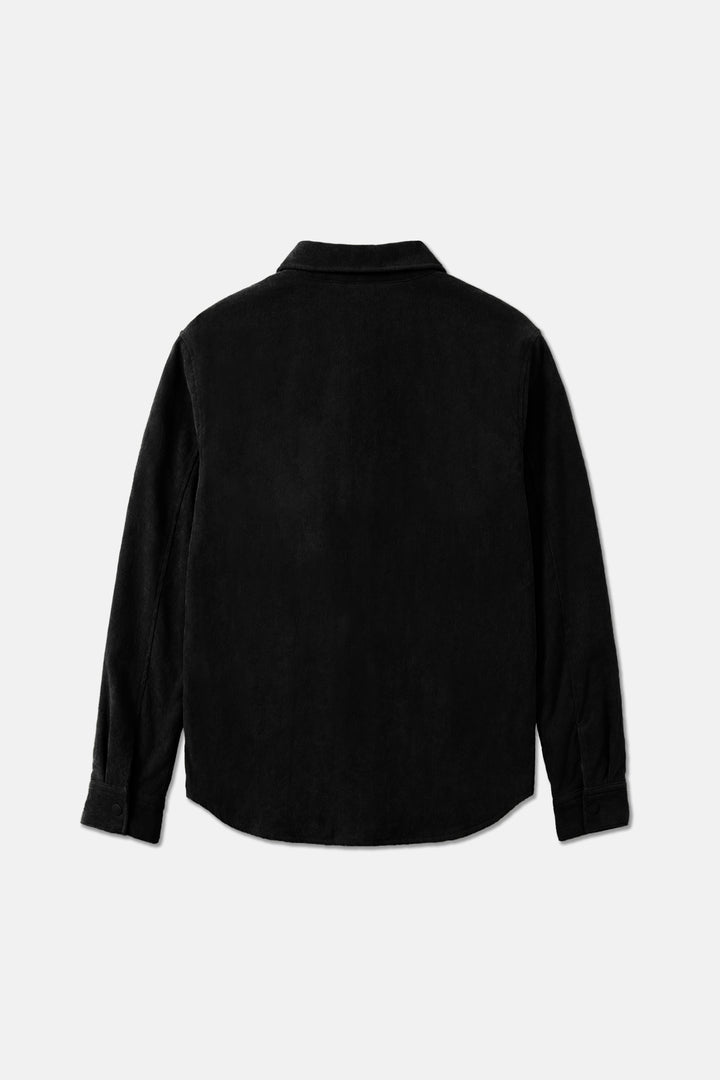 Best Sherpa Overshirt Black/Pure White