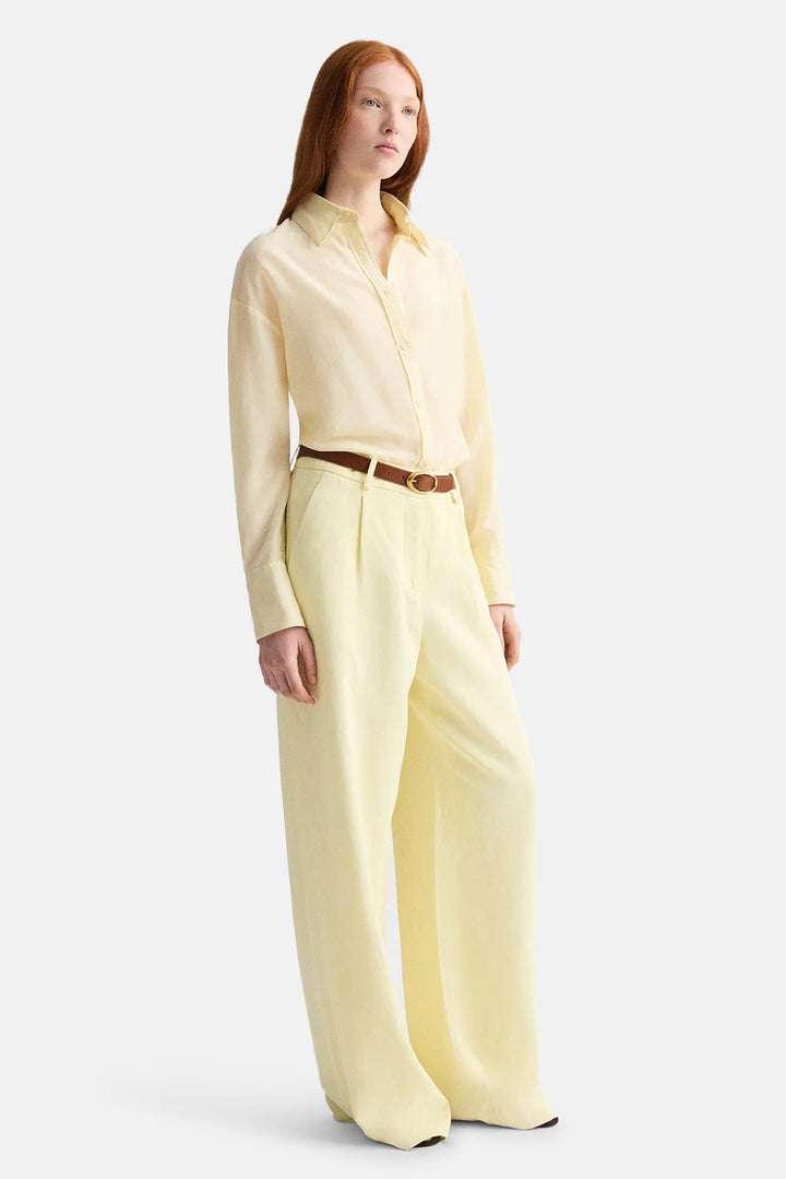 Big Joe Shirt In Cotton Silk Flan