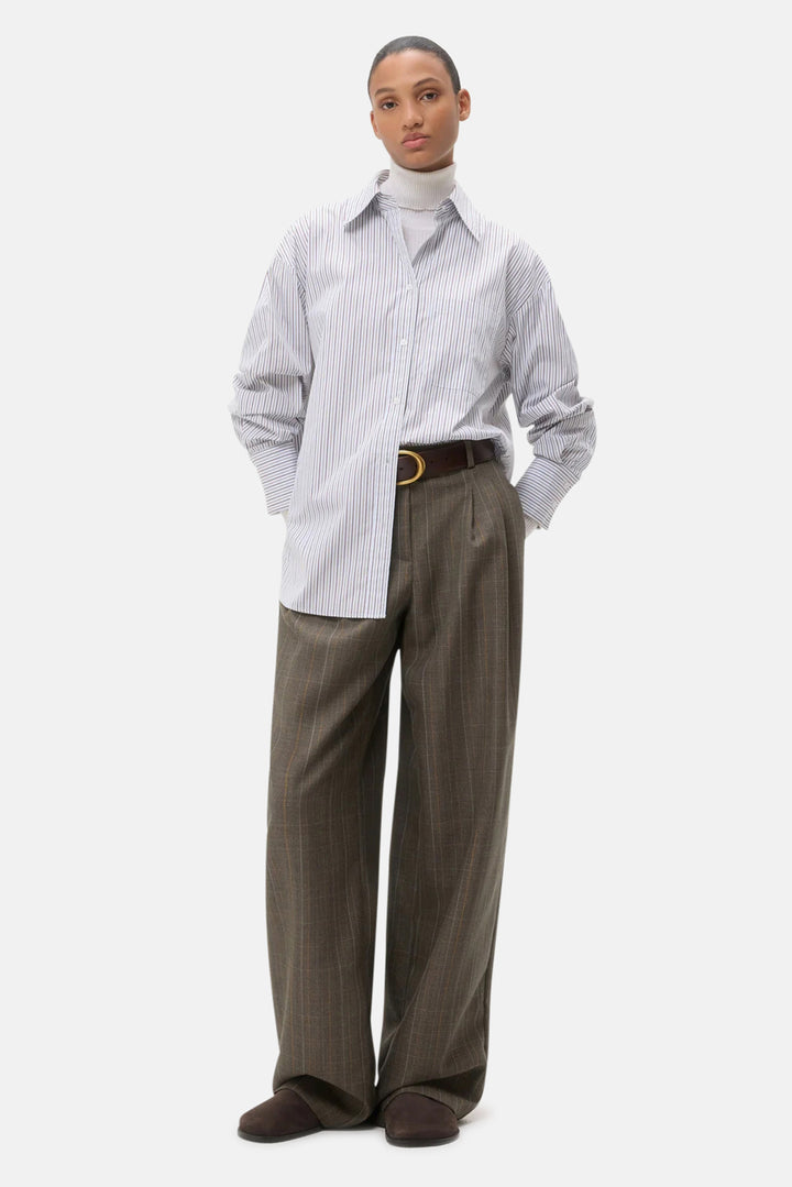 Big Joe Shirt in Baby Blue/Chocolate/Khaki