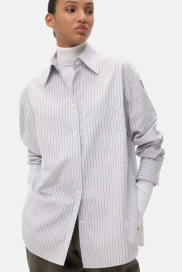 Big Joe Shirt in Baby Blue/Chocolate/Khaki