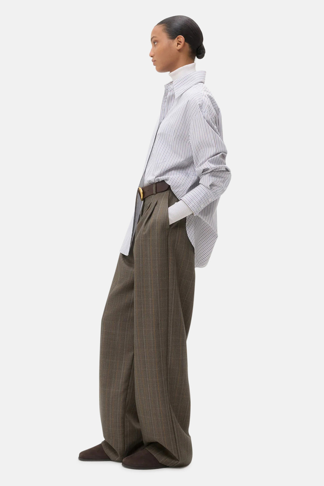 Big Joe Shirt in Baby Blue/Chocolate/Khaki