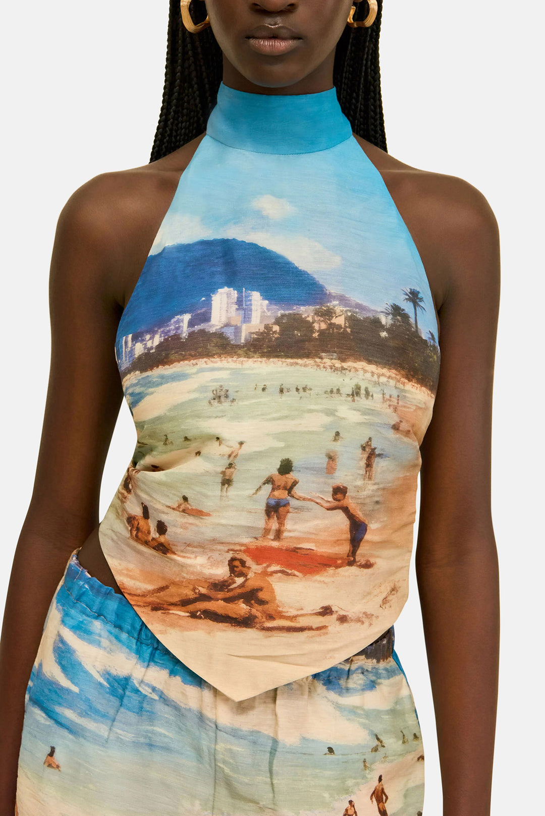 Bina Top Rio Beach Print