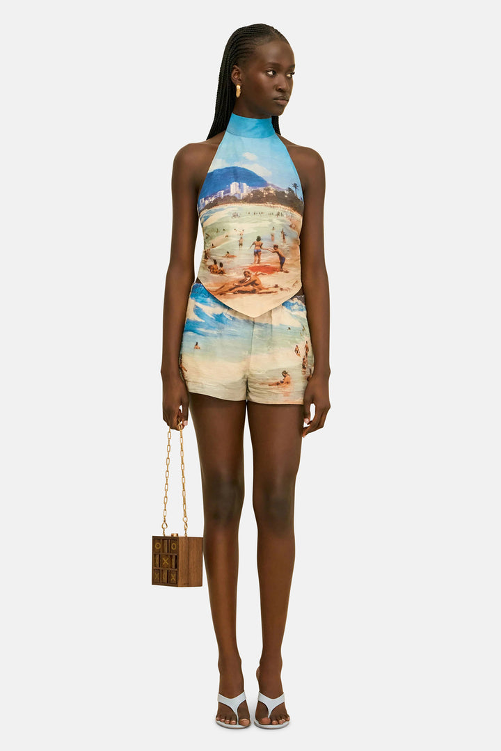 Bina Top Rio Beach Print