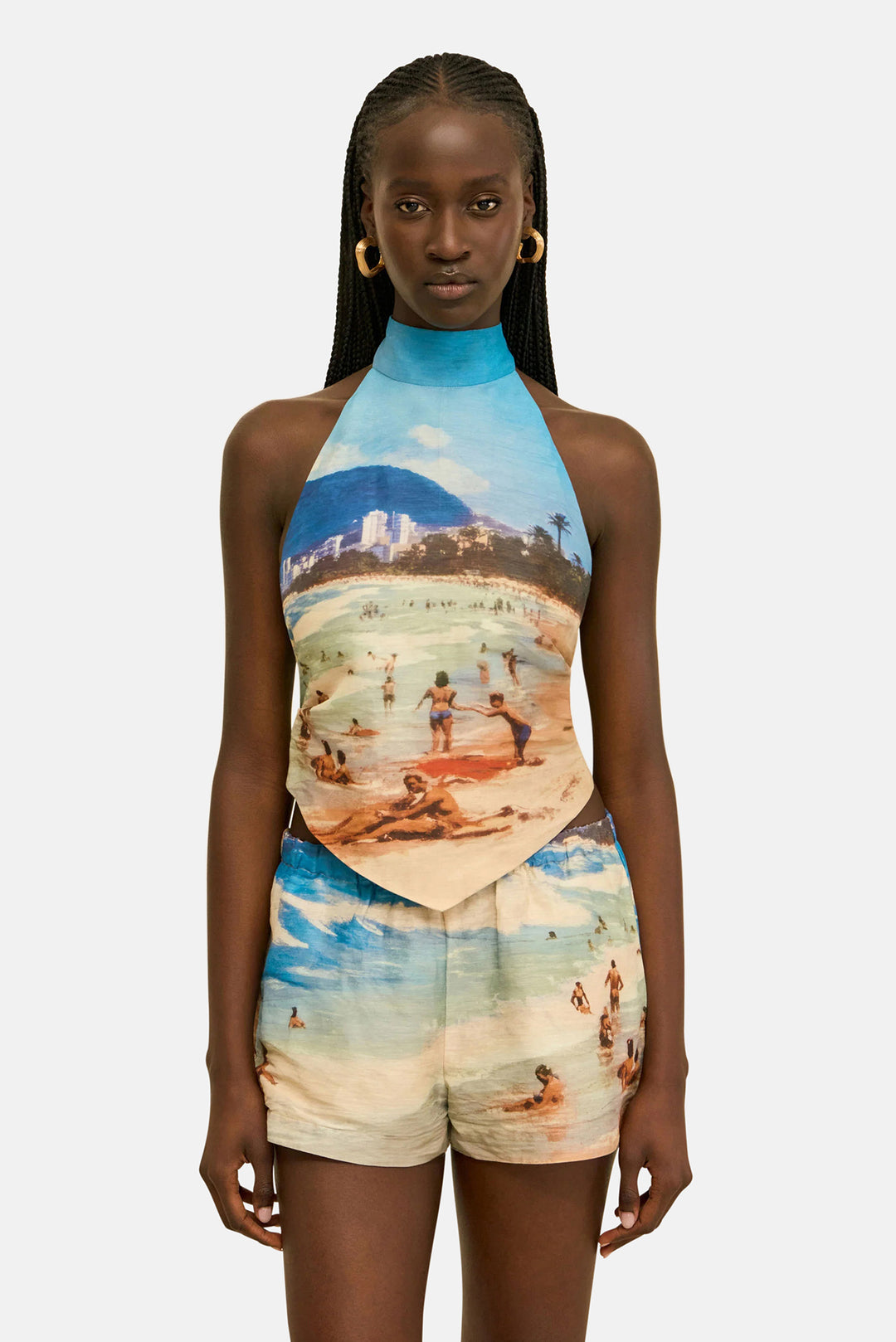 Bina Top Rio Beach Print