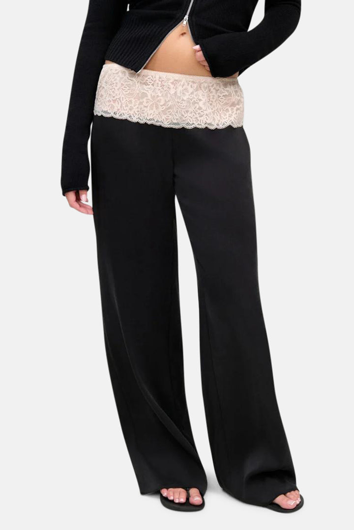 Birdie Lace Silk Pant Evening Lace