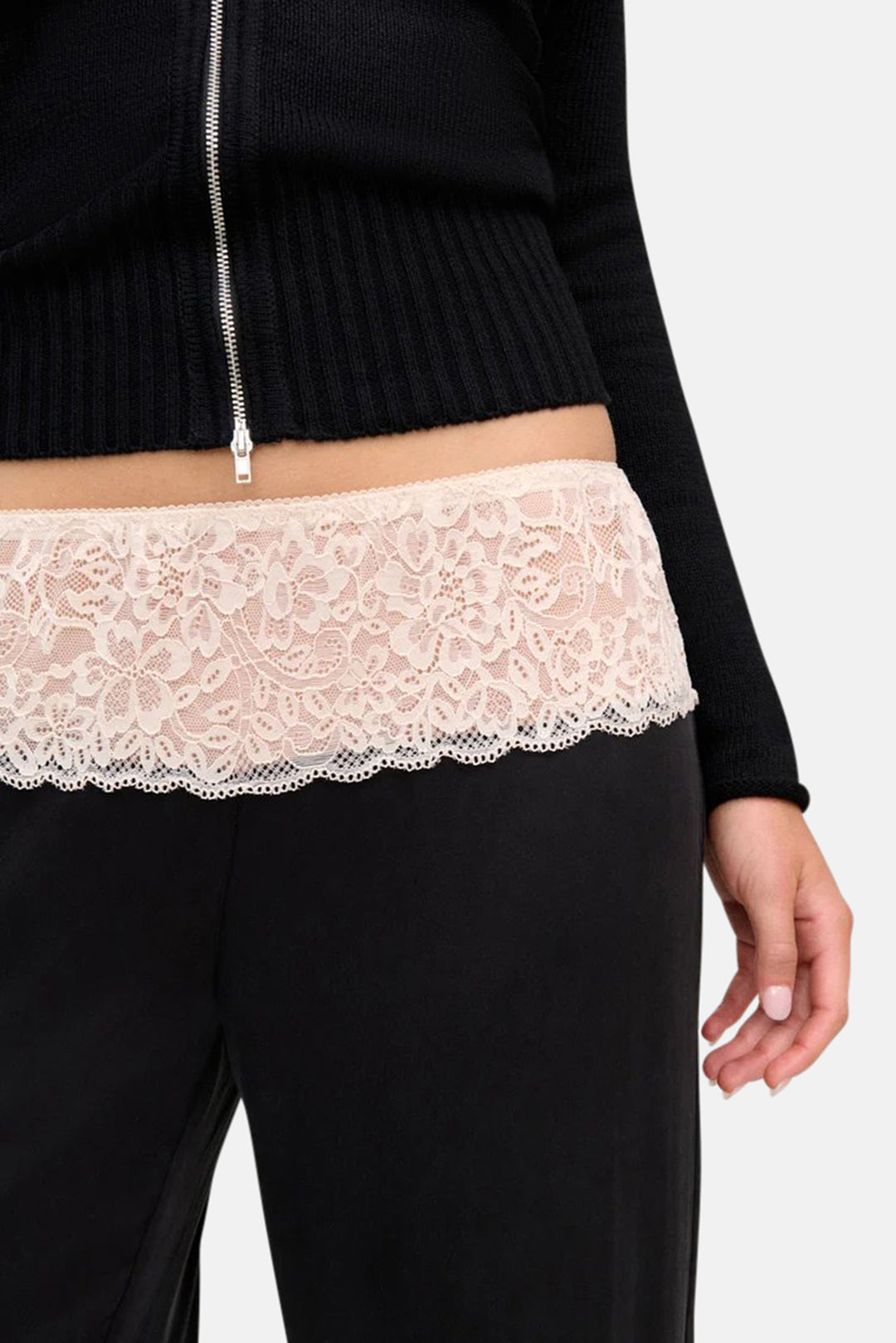 Birdie Lace Silk Pant Evening Lace