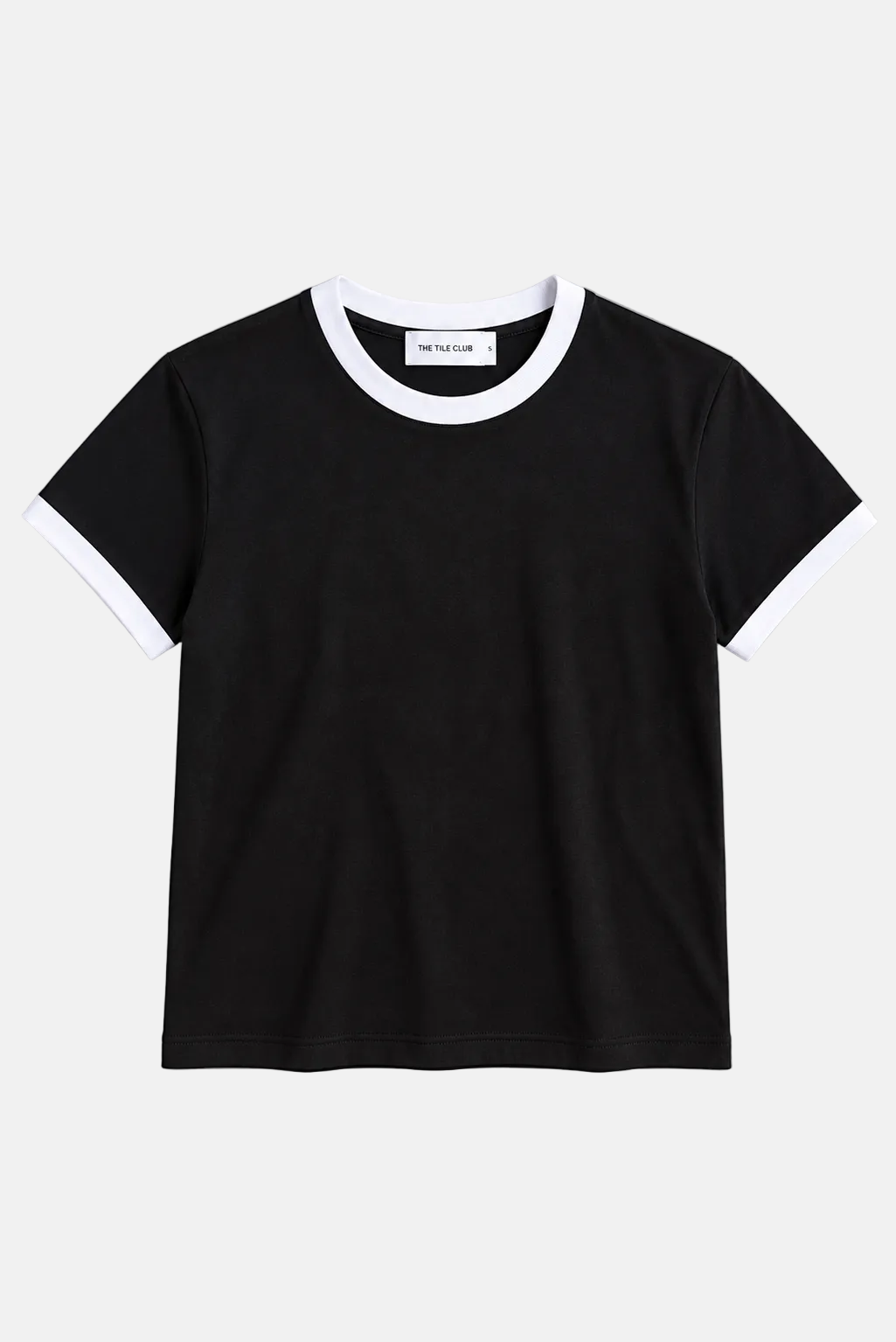 Bebe Tee Black / White Ringer