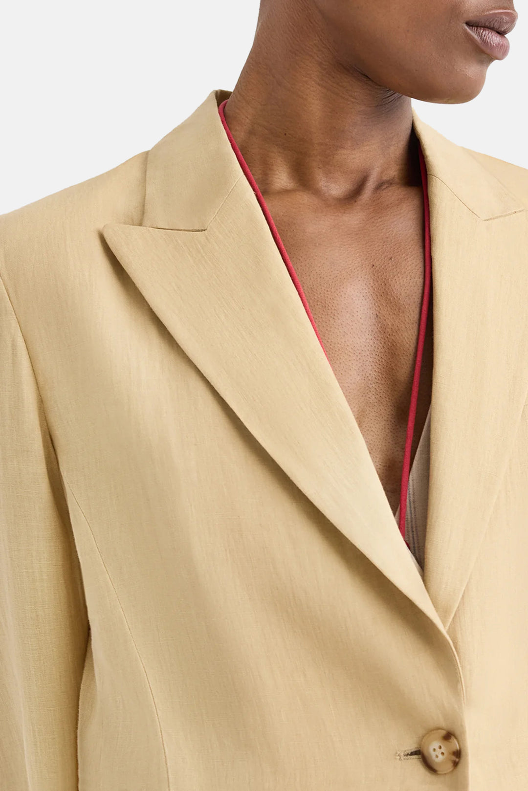 Boy Blazer in Linen Candied Ginger