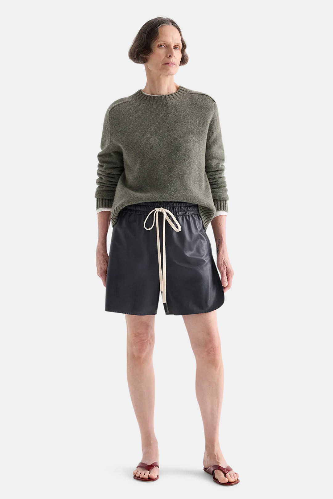Boy Boxer Short Update In Leather Midnight