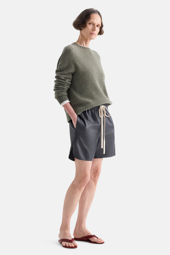 Boy Boxer Short Update In Leather Midnight