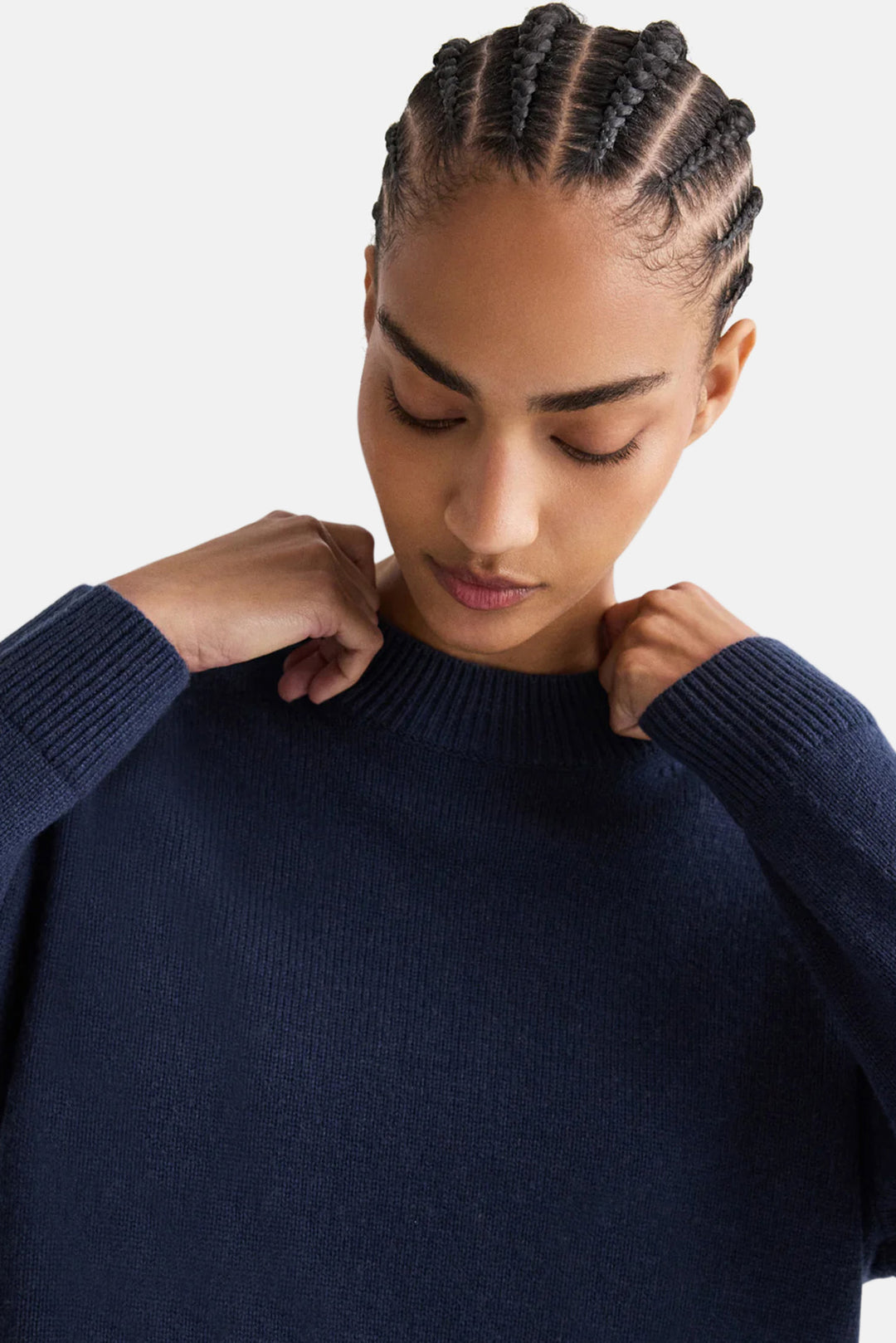 Boy Crewneck Sweater in Italian Cashmere Selvedge