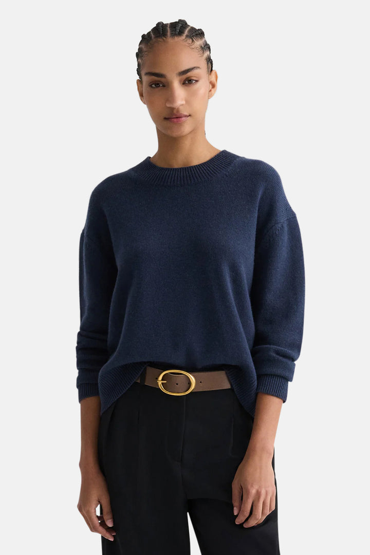 Boy Crewneck Sweater in Italian Cashmere Selvedge