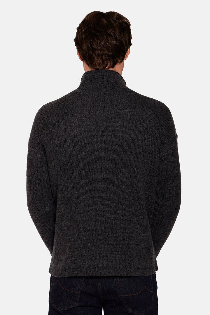 Brad Cashmere Turtleneck Charcoal