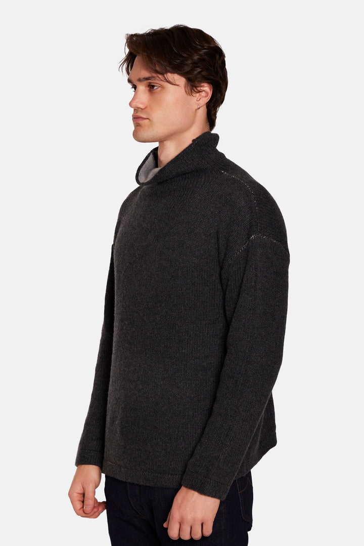 Brad Cashmere Turtleneck Charcoal