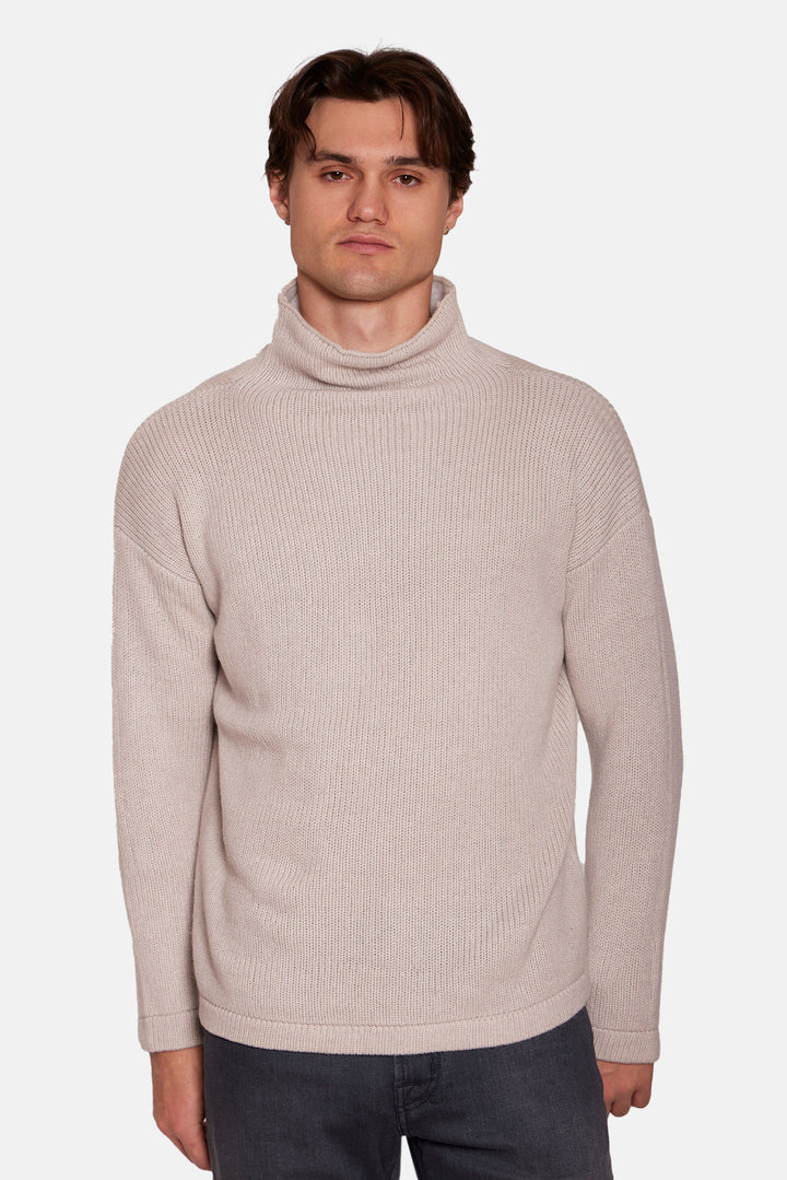 Brad Cashmere Turtleneck Oatmeal Heather