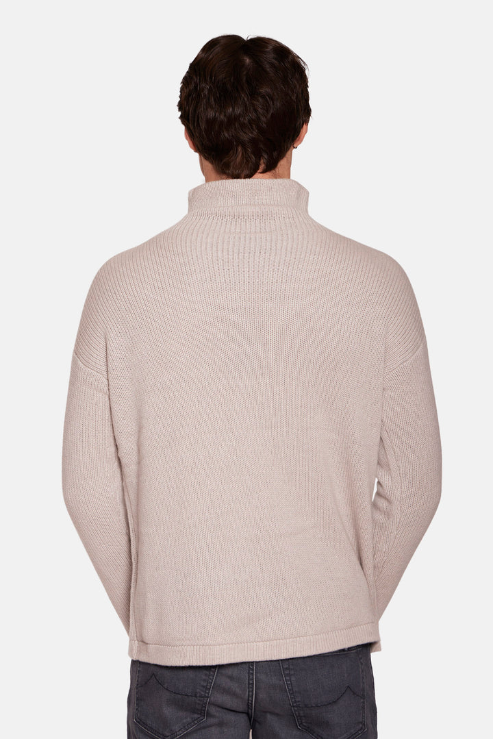 Brad Cashmere Turtleneck Oatmeal Heather