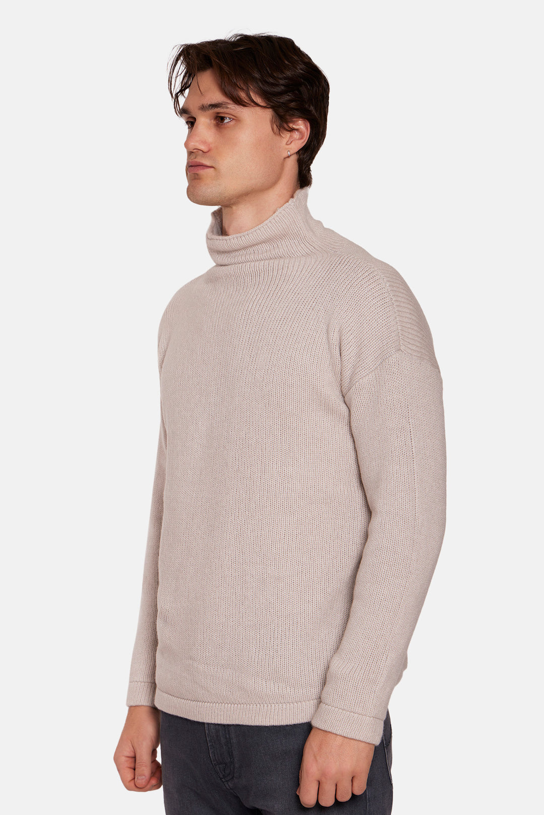 Brad Cashmere Turtleneck Oatmeal Heather