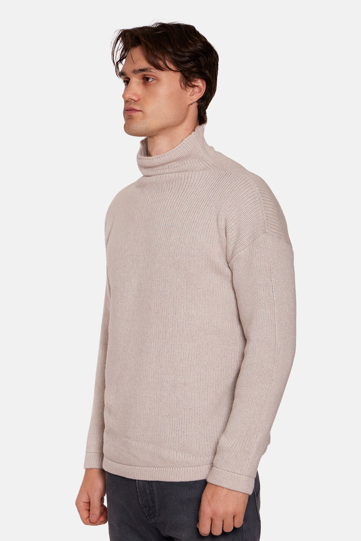 Brad Cashmere Turtleneck Oatmeal Heather