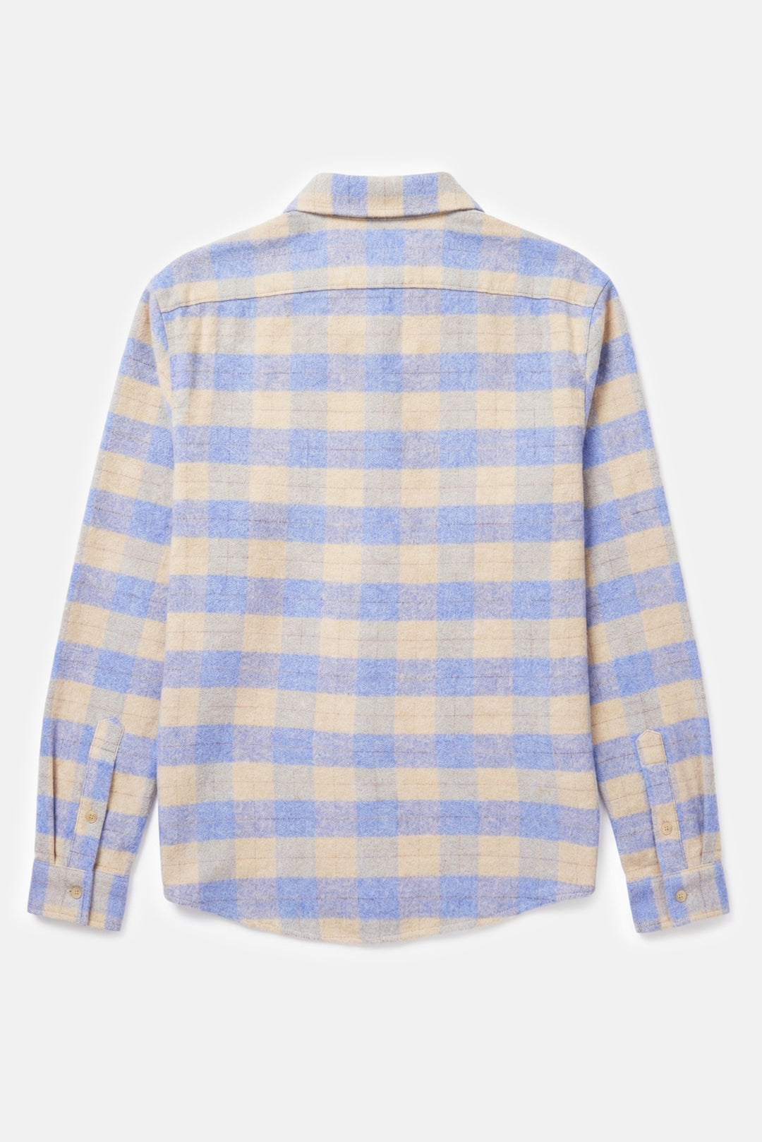 Brandon Brushed Flannel Butter/Blue Plaid