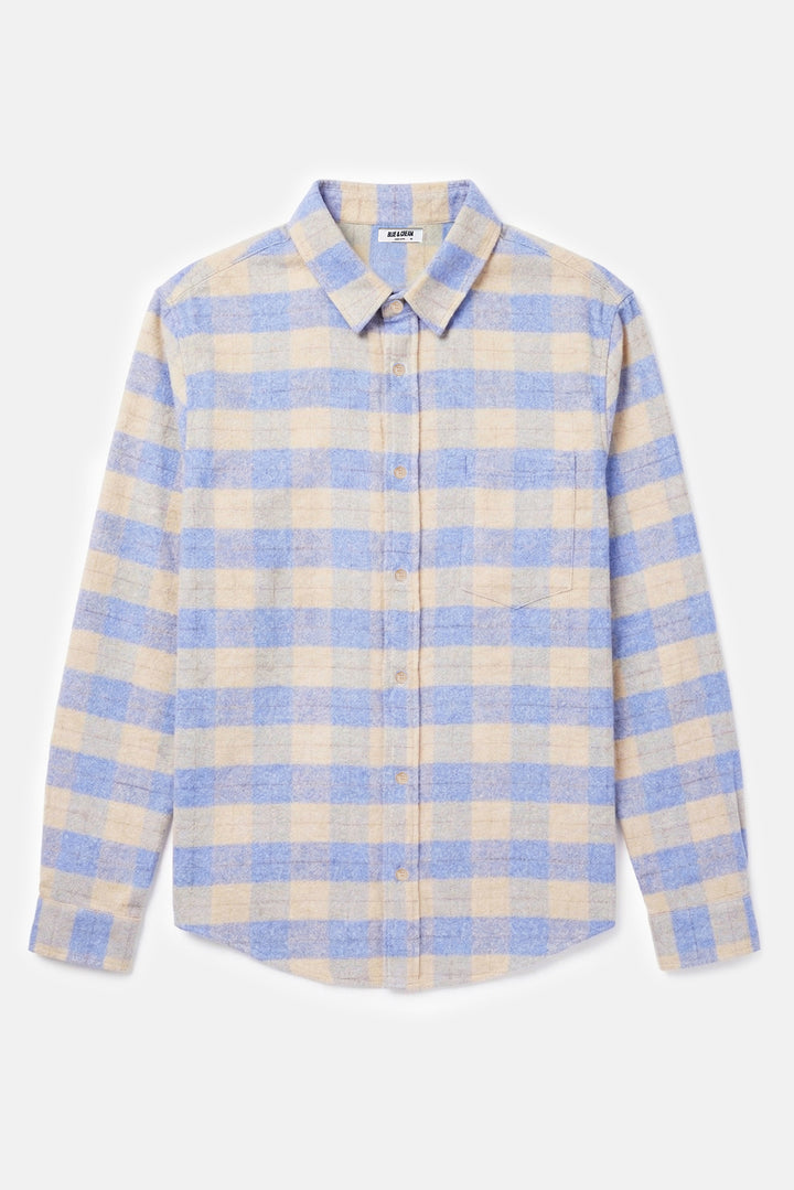 Brandon Brushed Flannel Butter/Blue Plaid