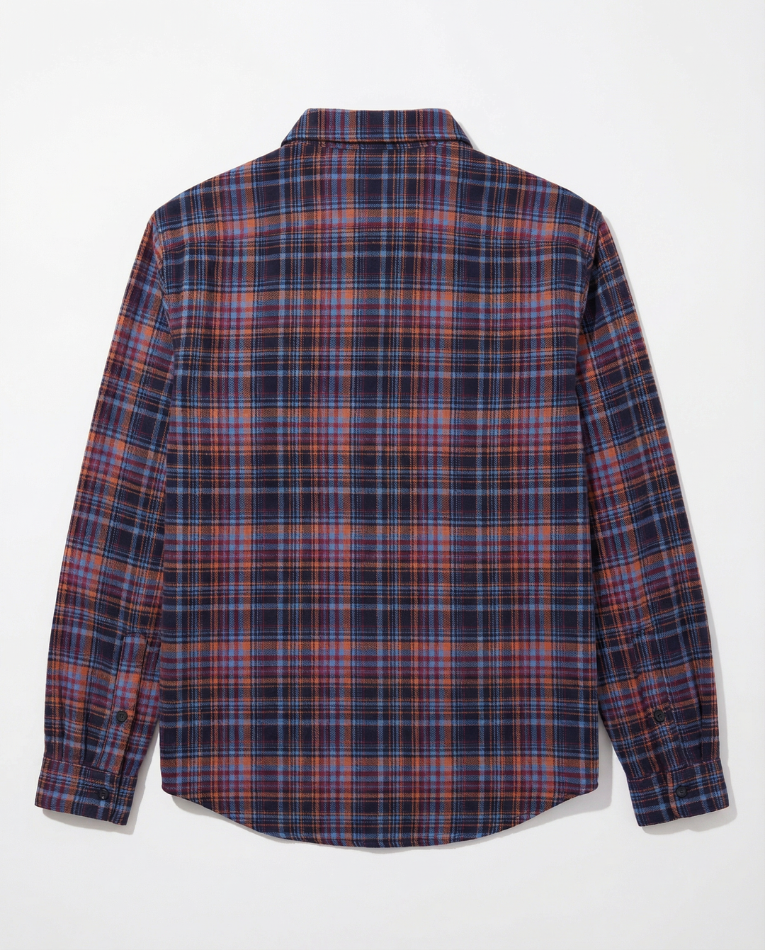 Brandon Flannel Orange/Red Plaid