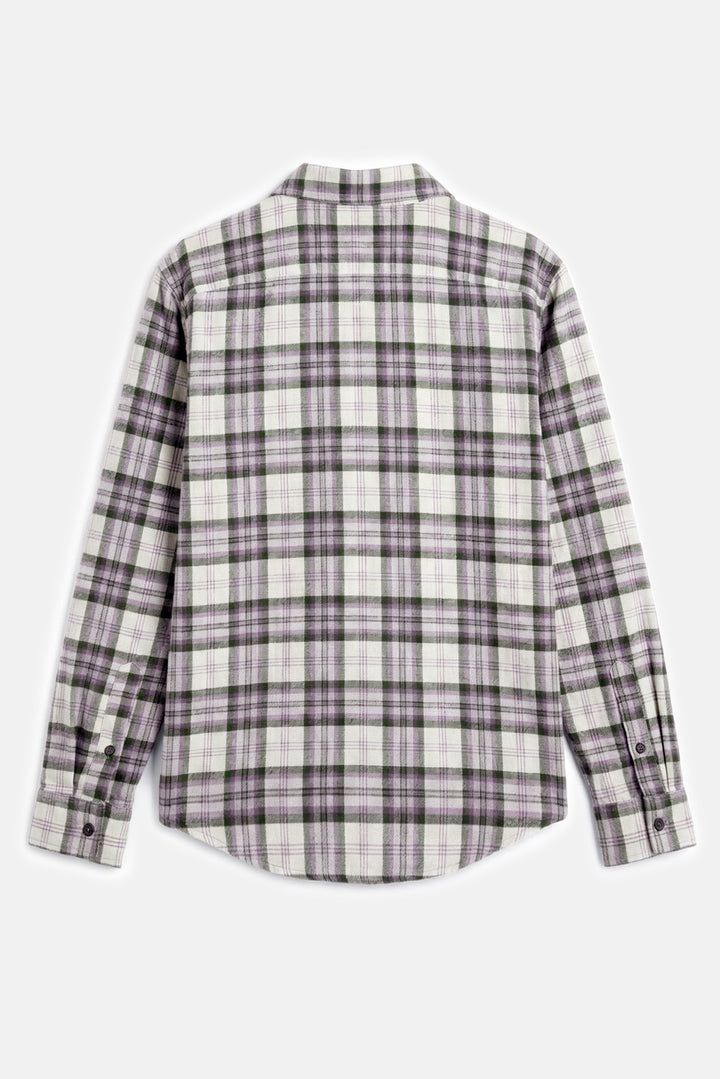 Brandon Brushed Flannel Olive/Cream Plaid