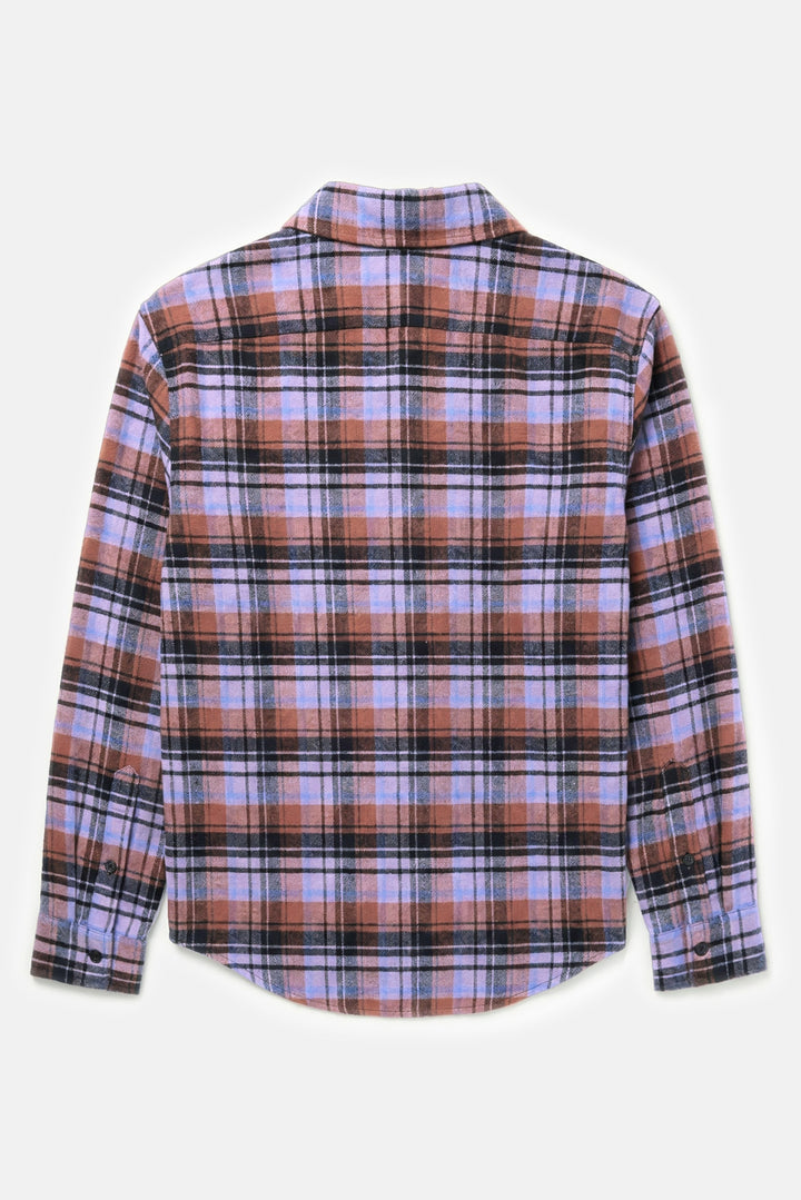 Brandon Brushed Flannel Purple/Blue Plaid