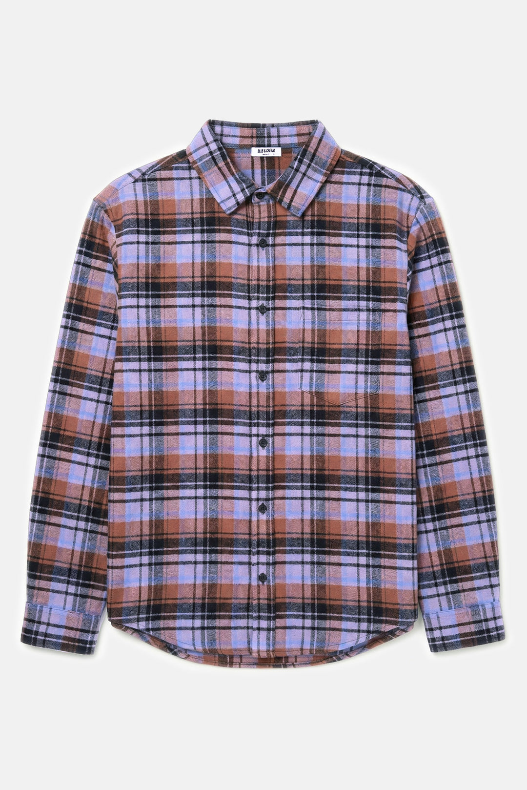 Brandon Brushed Flannel Purple/Blue Plaid