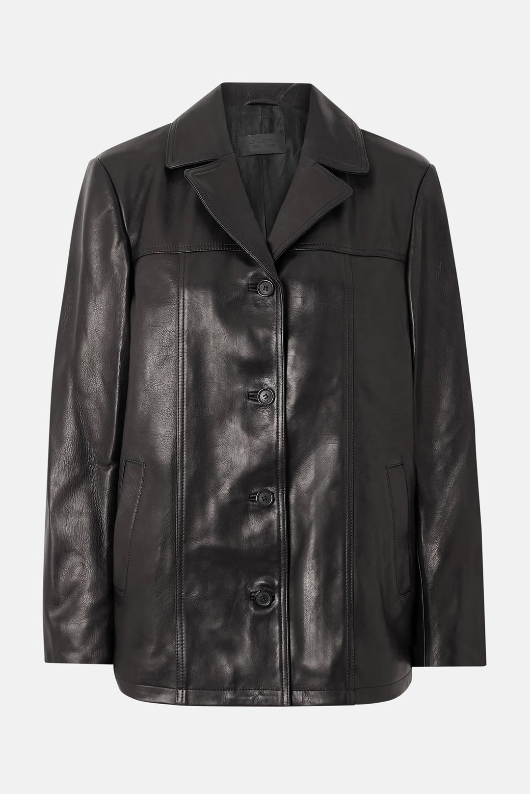 Brett Leather Jacket Black