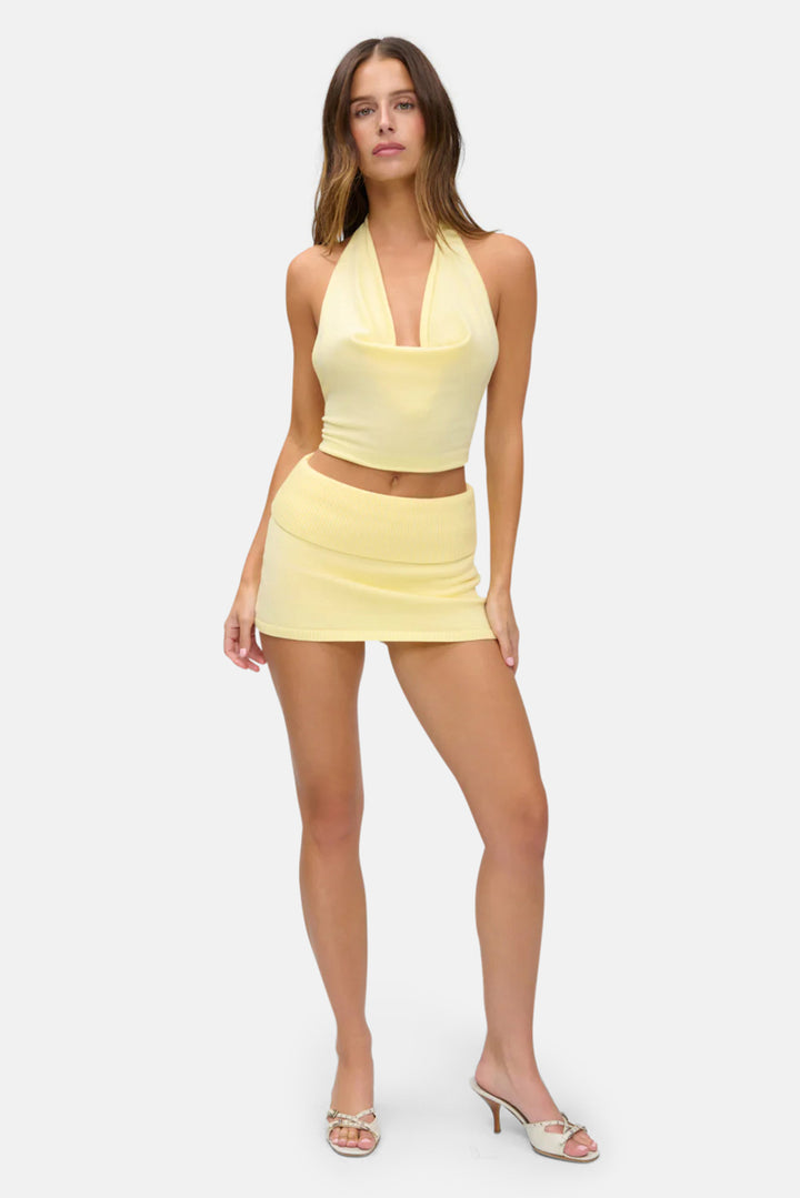 Briar Knit Mini Skort Morning Light