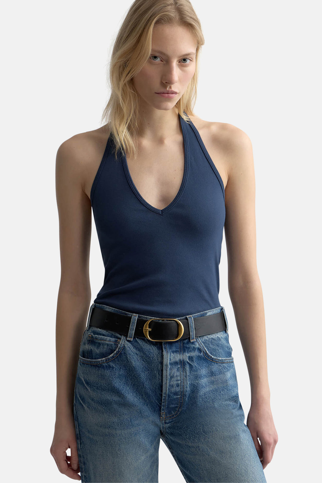 Britt Halter Top Admiral Blue