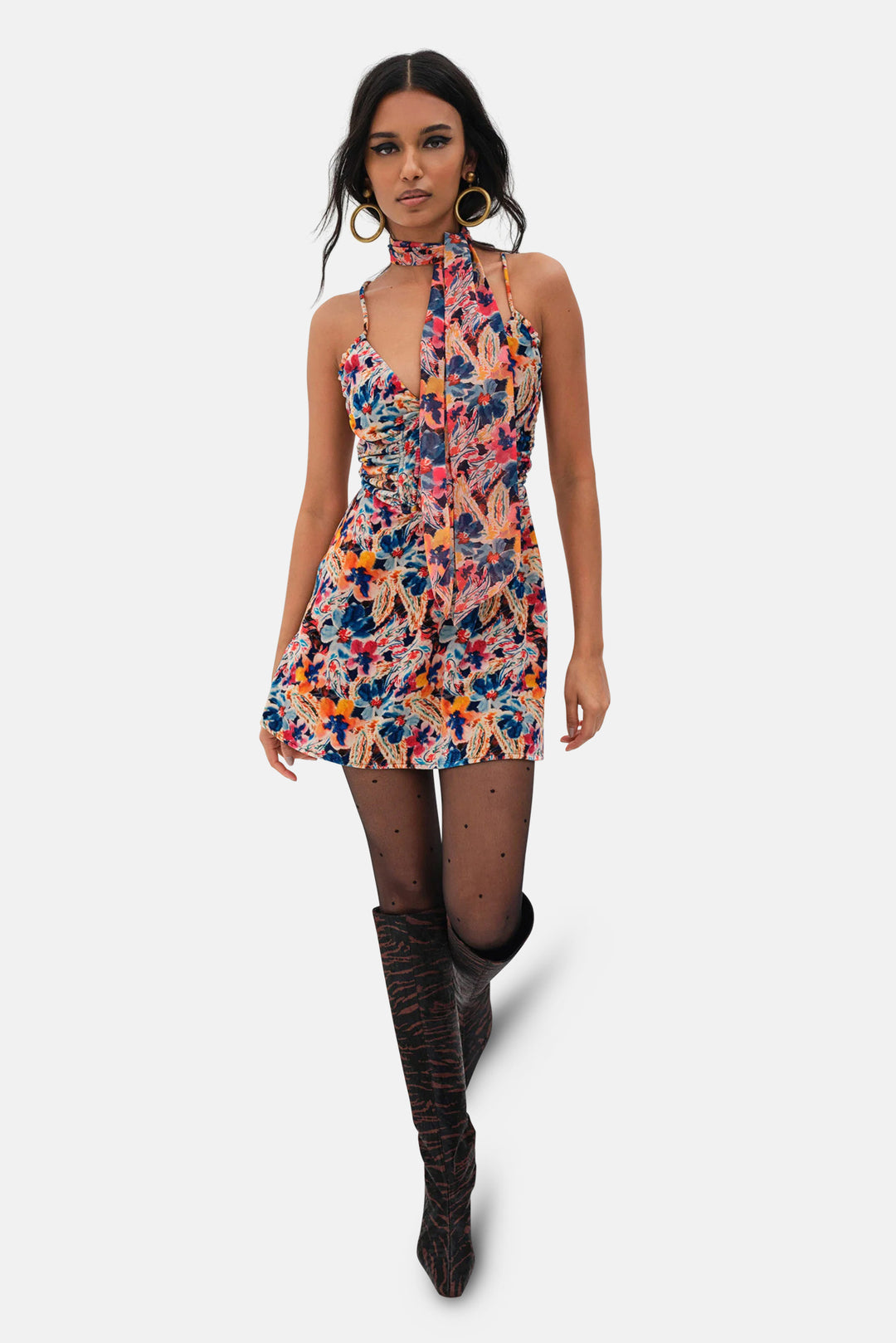 brooklyn mini dress BROOKLYN MINI DRESS IN BLOOMING VINE | CULT MIA