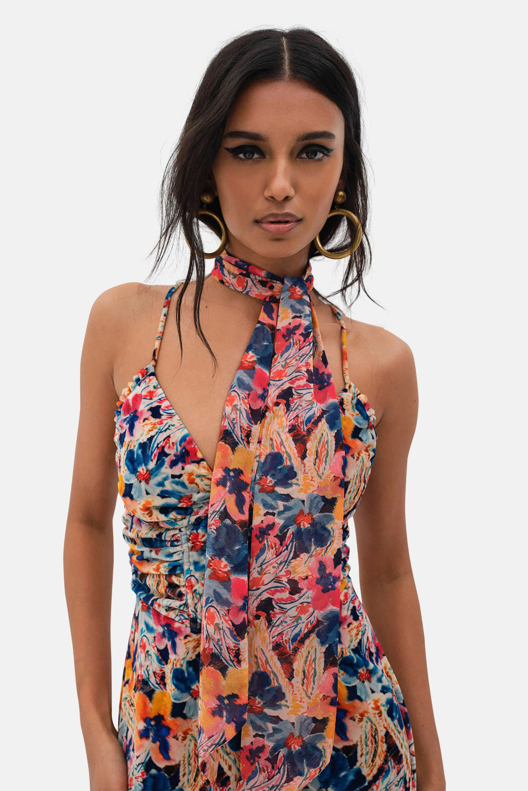 for love and lemons brookes mini dress For Love & Lemons Brookes Mini Dress in Multi