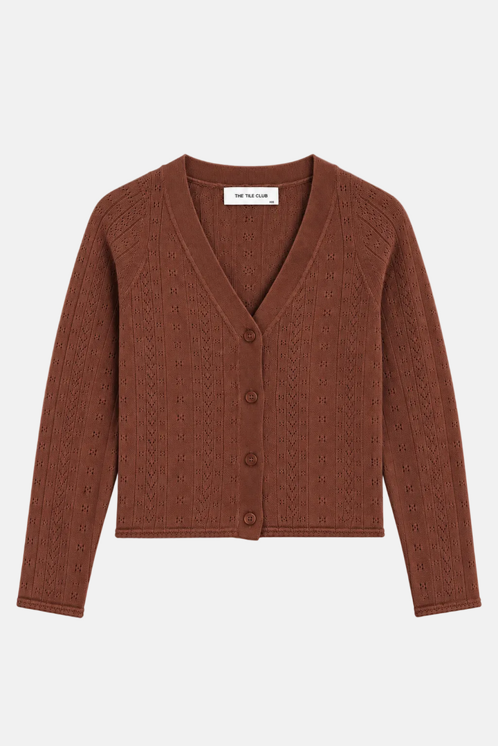 Claire Pointelle Cardigan Henna