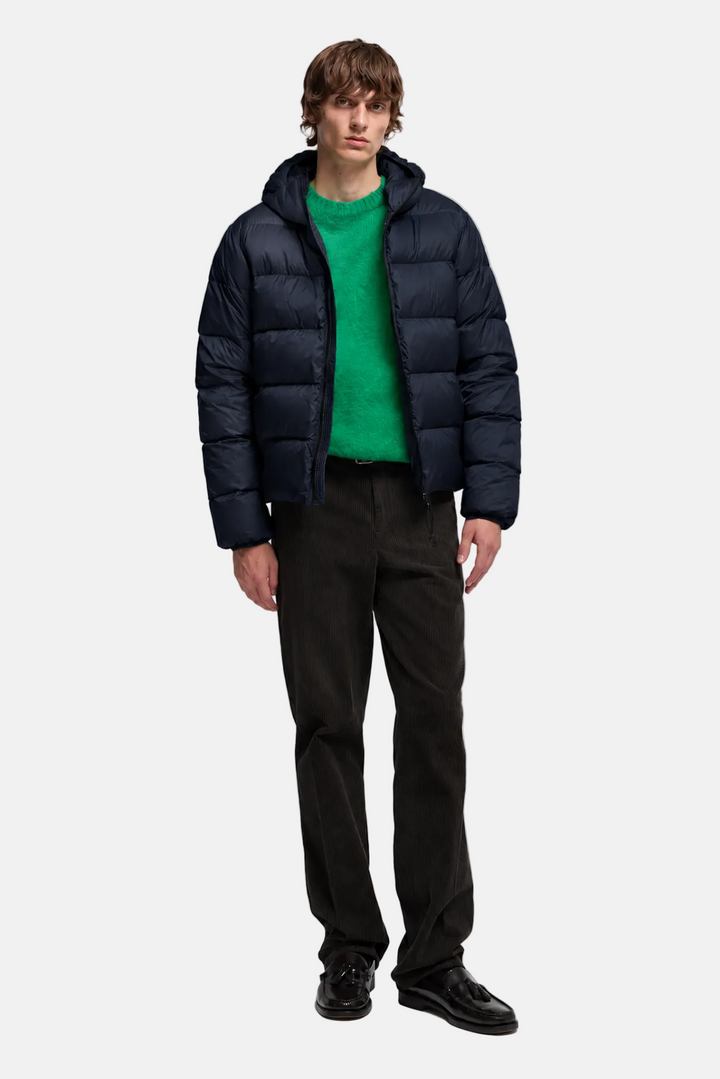 Budd Down Jacket in Ripstop Navy