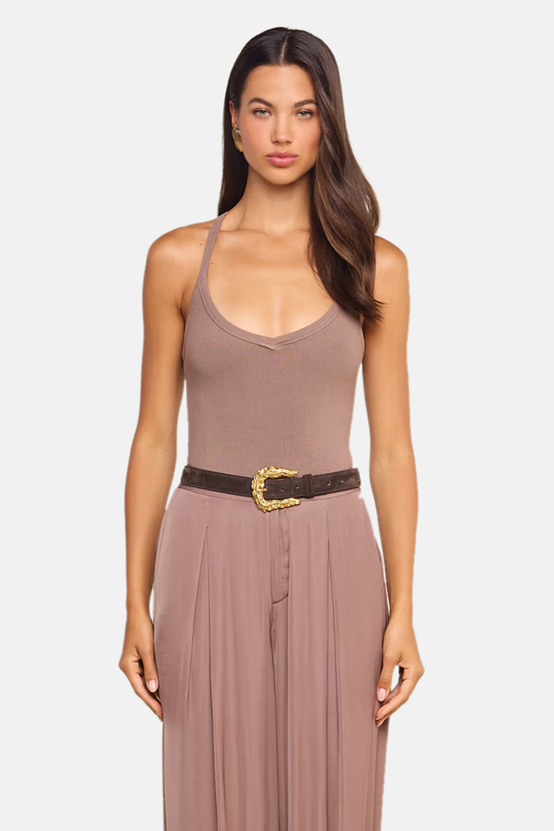 Wrenna Racerback Bodysuit Cardamom