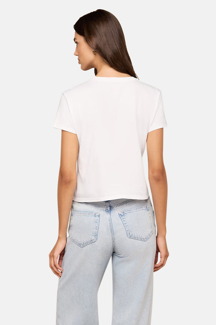 Aileen Cotton Crewneck Tee White