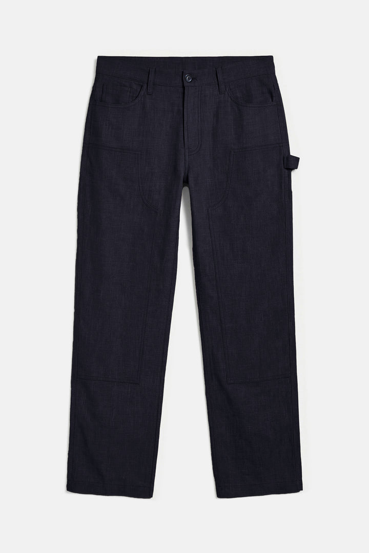 Carpenter Linen Pant Black